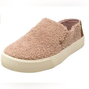 Tom's Sunset Sherpa Slip-on Sneakers in Light Brown Women's 8.5